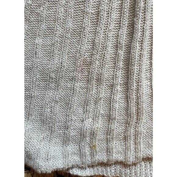 EILEEN FISHER Organic Linen Lightweight Ribbed Textured Open Cardigan Size Large - Picture 7 of 7